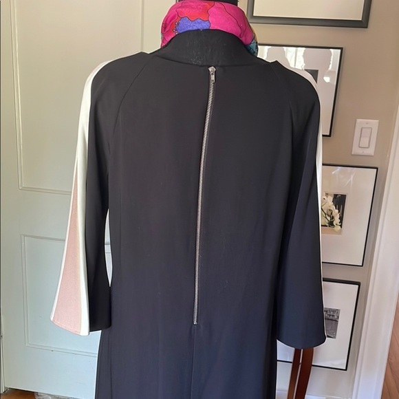 Gabby Skye Black Sheath Dress with 3/4 Bell Sleeves - Picture 5 of 7